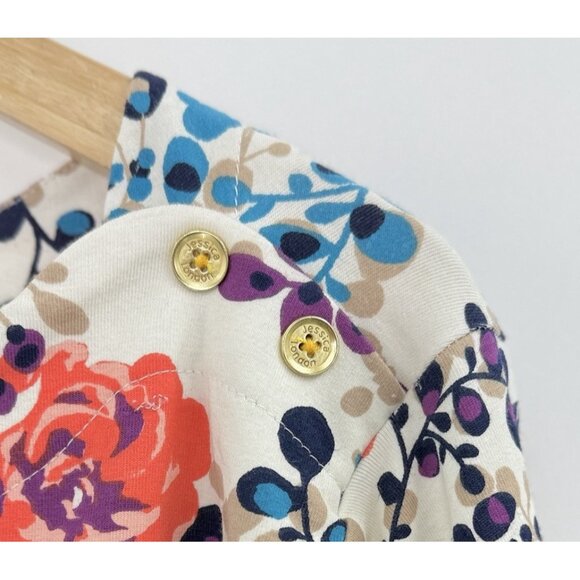 Jessica London Plus Size Floral Tunic‎ Blouse Top Size 22/24 Boho Preppy Office - Picture 4 of 9